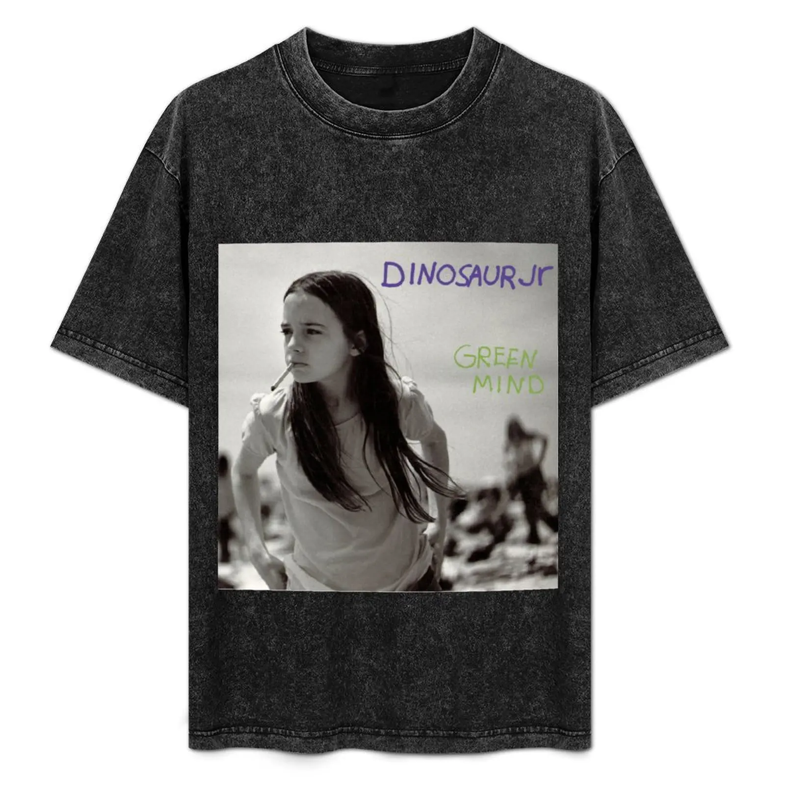 

Green Mind Dinosaur Album T-Shirt All Match Print Short Sleeve Top