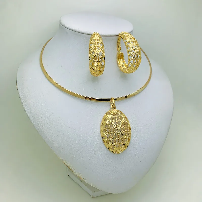 Kingdom Ma Dubai African Jewelry Set For Women Ethiopian Nigerian Bridal Wedding Jewellery Gifts Italy Gold Plated Jewelry Set