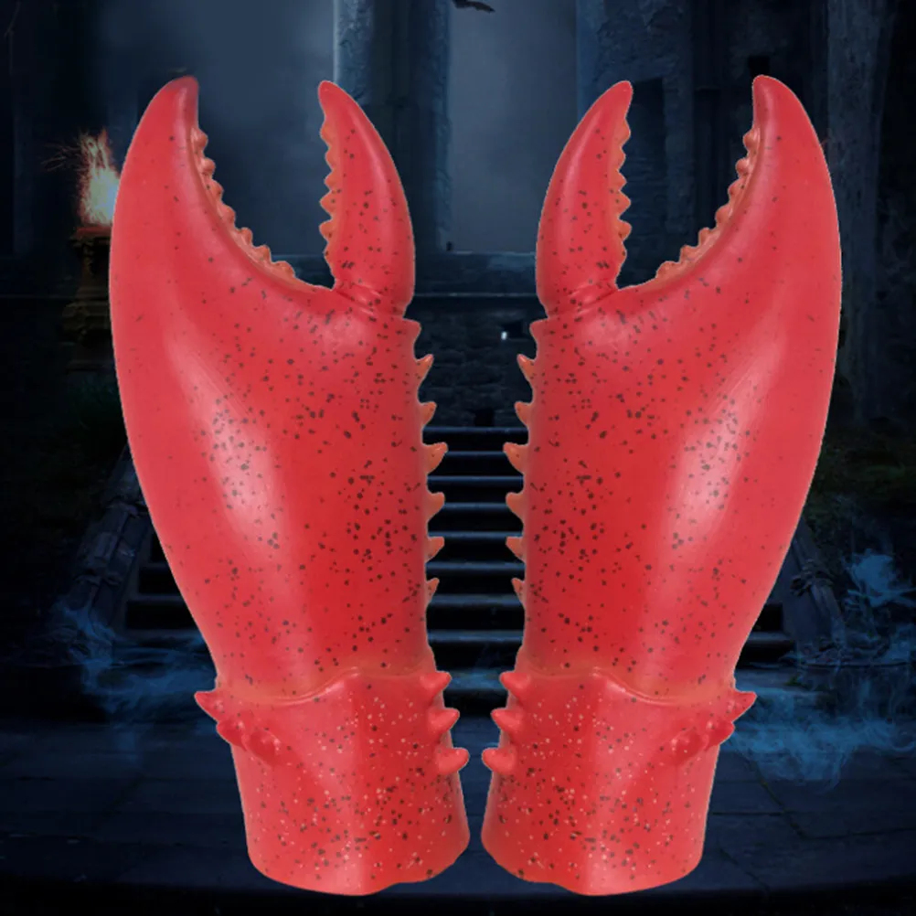 

Latex Scorpion Hands Gloves Red Elastic Creepy Halloween Costume Party Masquerade Cosplay Fancy Dress Props Scorpion Gloves