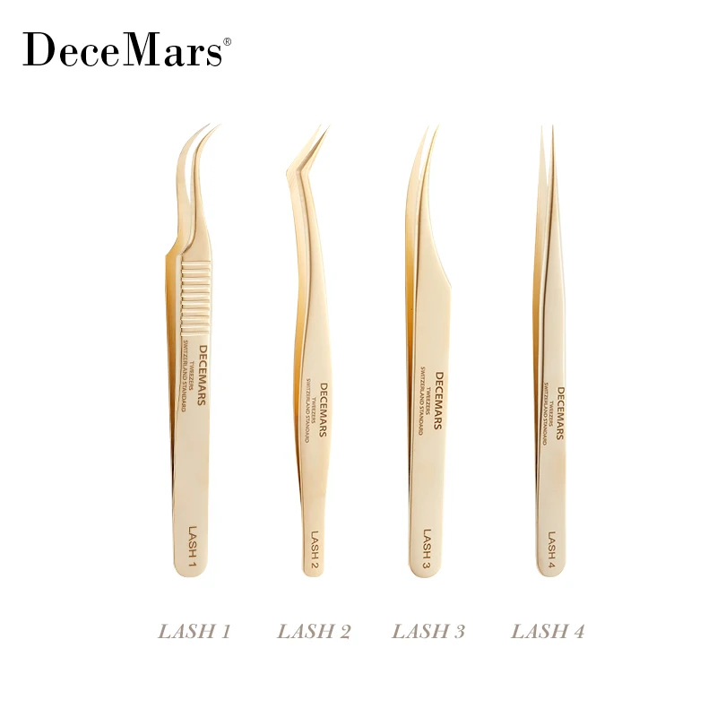 DeceMars Eyelash Extension Tweezers Kit