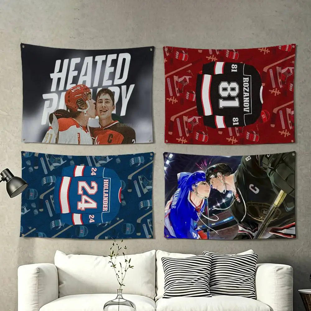 Heated Rivalry S-Shane Hollander I-Ilya Rozanov  Flag Suitable For Party Club Outdoor Interior Wall Decoration Banner Fans Gift