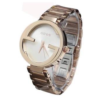 Mode Guou Merk Rvs Persoonlijkheid Relogio Feminino Lady Luxe Horloge Dames Jurk Uur Dress Horloges