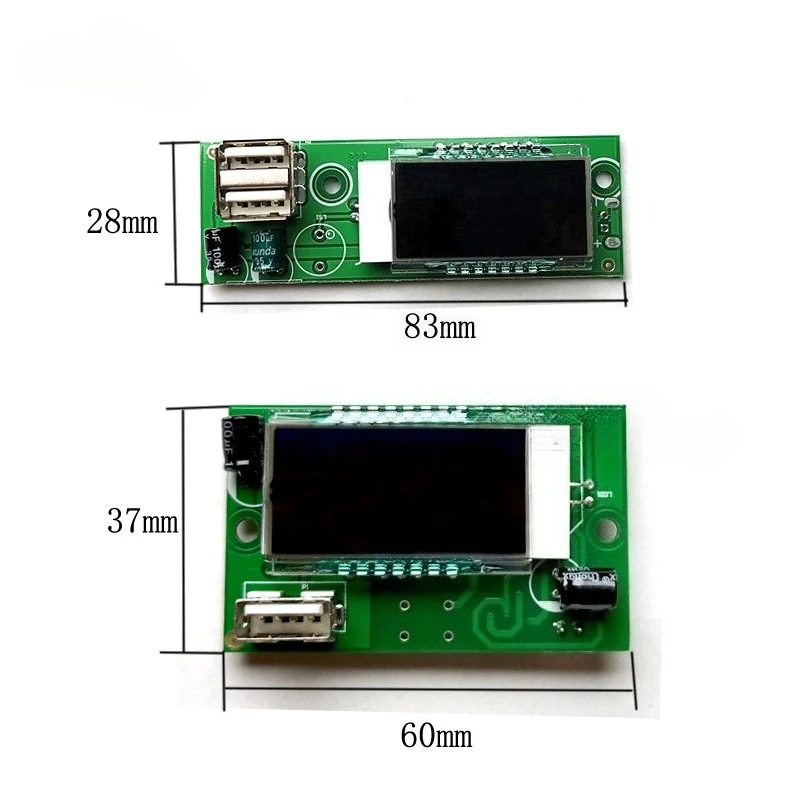 22.5W Fast Charging Module TFT Color Screen Digital DIY Power Bank Kit 21700 Battery Case Fast Charging Mini Portable Power