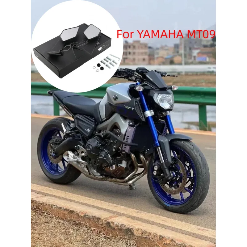 For YAMAHA MT09 MT-09 MT07 MT-07 MT10 MT 10/SP 2024 2025 Motorcycle Rearview Mirror Invisible Wing Rotating Side View Mirror