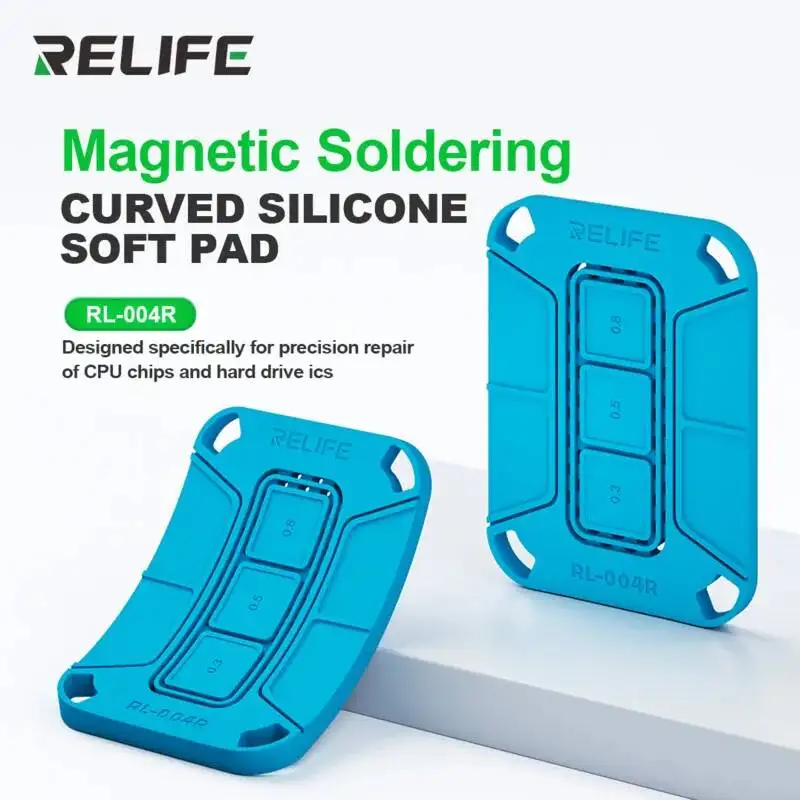 

Premium Curved Magnetic Soldering Pad RL-004R - Professional Grade Silicone Insulation Mat for Electronic Maintenance TOOLS