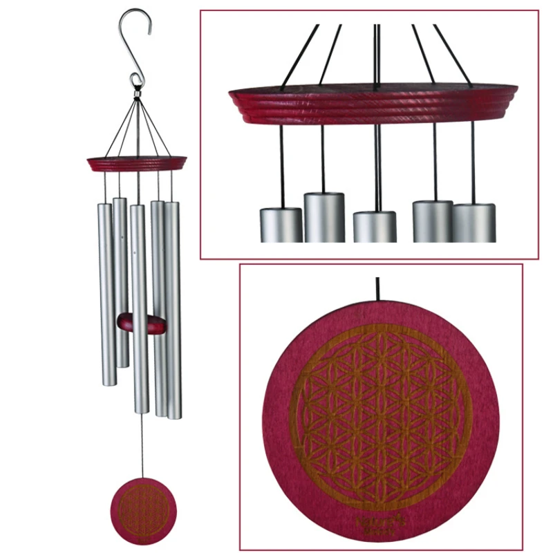 Solidly Constructed Memorial Wind Chime Wood and Aluminum Chime Great as a Gift or for Your Patio, Porch, Garden