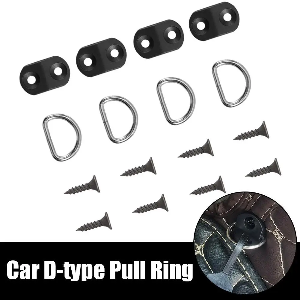 Car Cargo Net Floor Hook Accessories Rear Trunk Boot Cargo Floor Net Tie Down Hook Loop Hanging Flat Screen Net Fixing