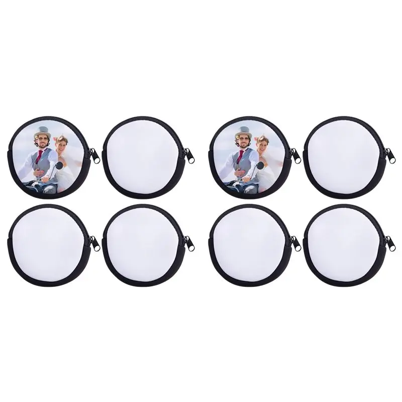 

FIZP, 8 упаковок, сублимационные заготовки для портмоне, теплопередающие пакеты с застежкой-молнией для рукоделия