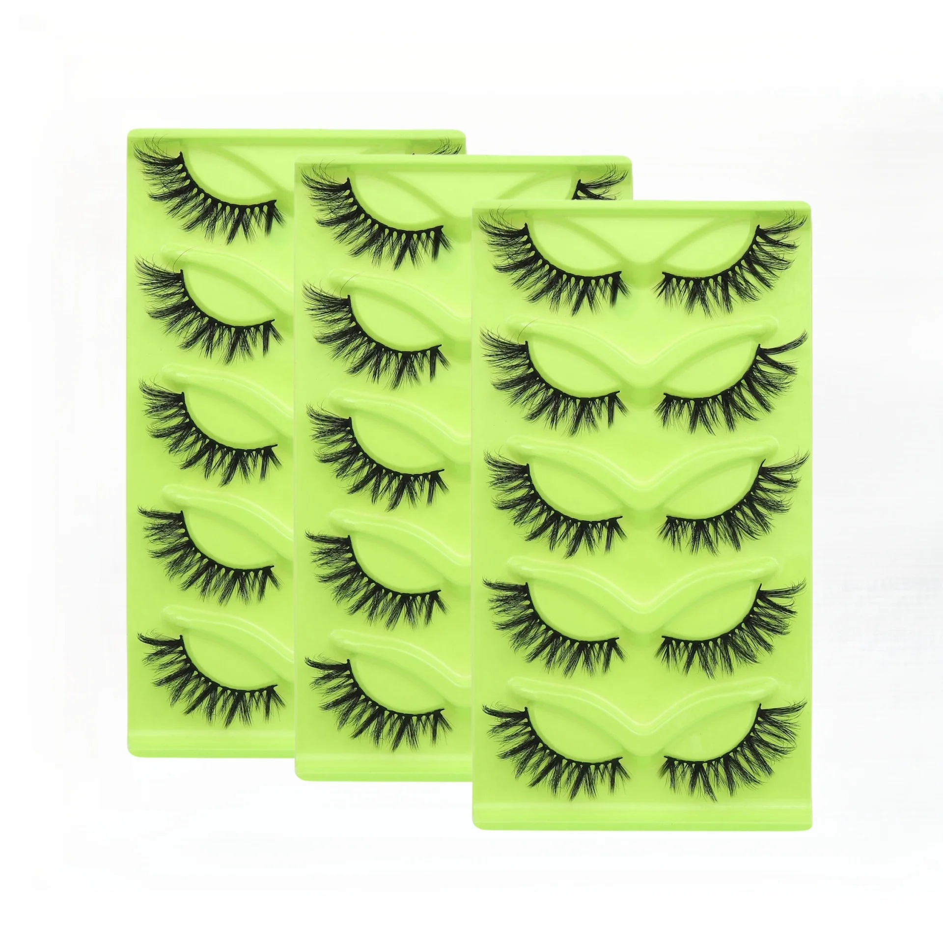 5 أزواج من الرموش الصناعية على شكل عين القطة، رموش ثعلب ثلاثية الأبعاد لتطويل ذيل عين القطة، مكياج عيون خرافي عصري، يعزز مظهرك #4