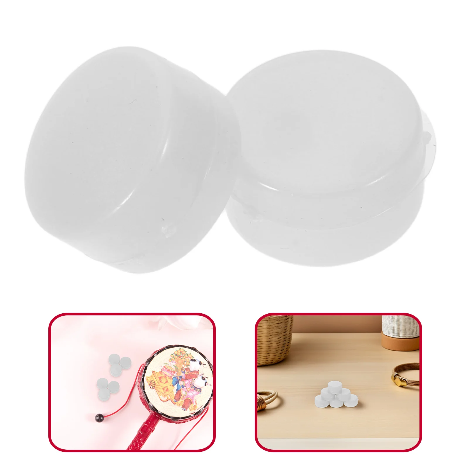 20개입 딸랑이 공 아기 안전 플라스틱 소음 발생기 교체 수리 부품 유아용 딸랑이 소음기 DIY 감각 장난감