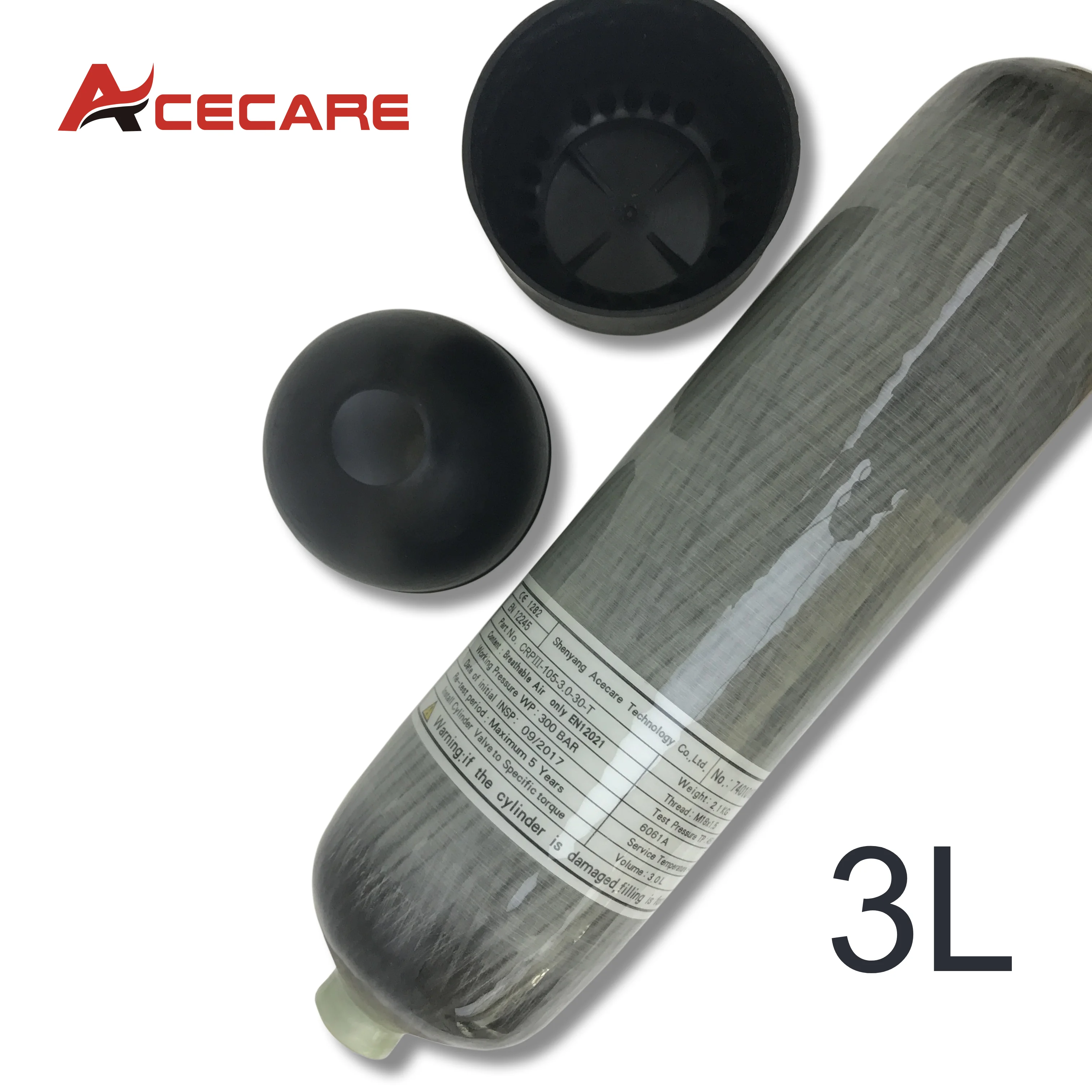 ACECARE Boots For 3L/6.8L/9L Carbon Fiber Scba Air Tank Cylinder 300Bar Diving Tank Balloon With Compressed Tank Rebreather