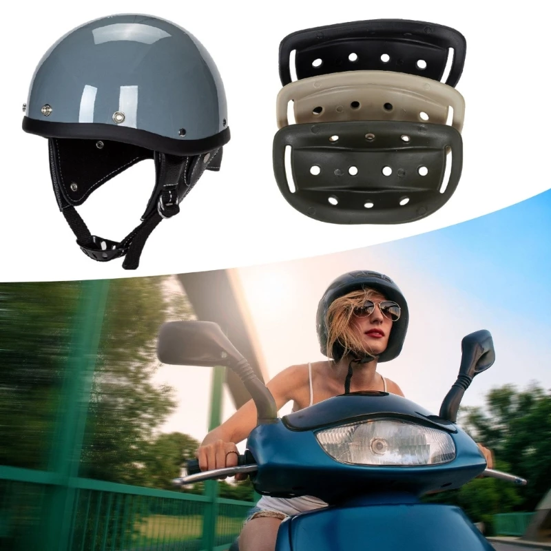 Easy to Install Thick Soft Silicone Chin Pad Support Guard Comfortable for Enhanced Impact Resistance on Retro Helmets X37F