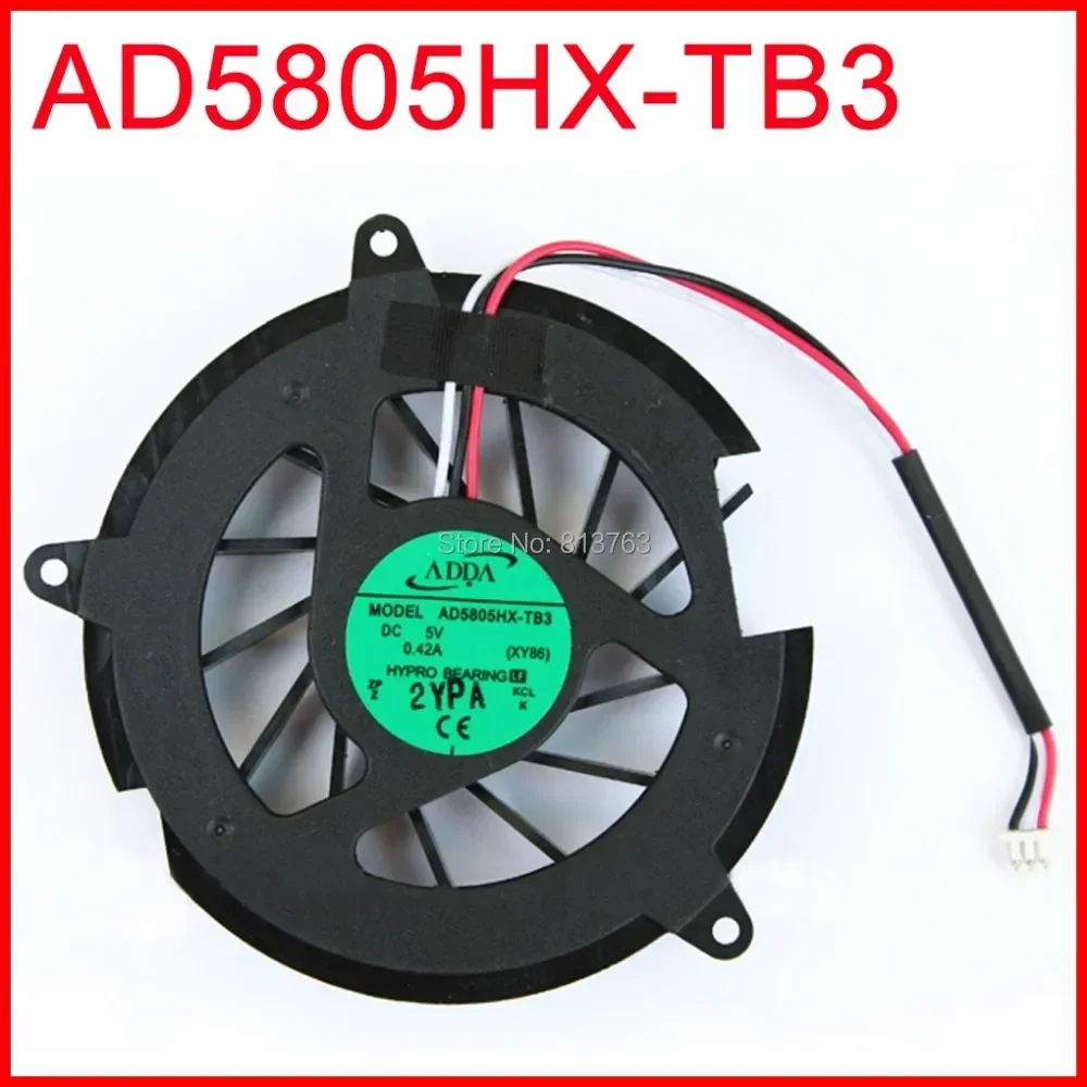 

AD5805HX-TB3 XY86 DC5V 3Pin 3Wire 0.42A Fan For HP C300 C500 V5000 V5100 V5200 DV5000 DV5100 DV5200 G5000 DV8000 CPU Cooling Fan