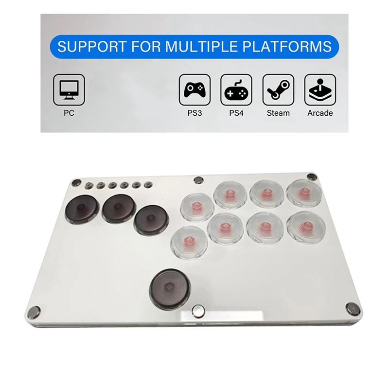 Manette de jeu pour borne d'arcade, avec 12 touches, pour PS4/PS3/Switch/PC