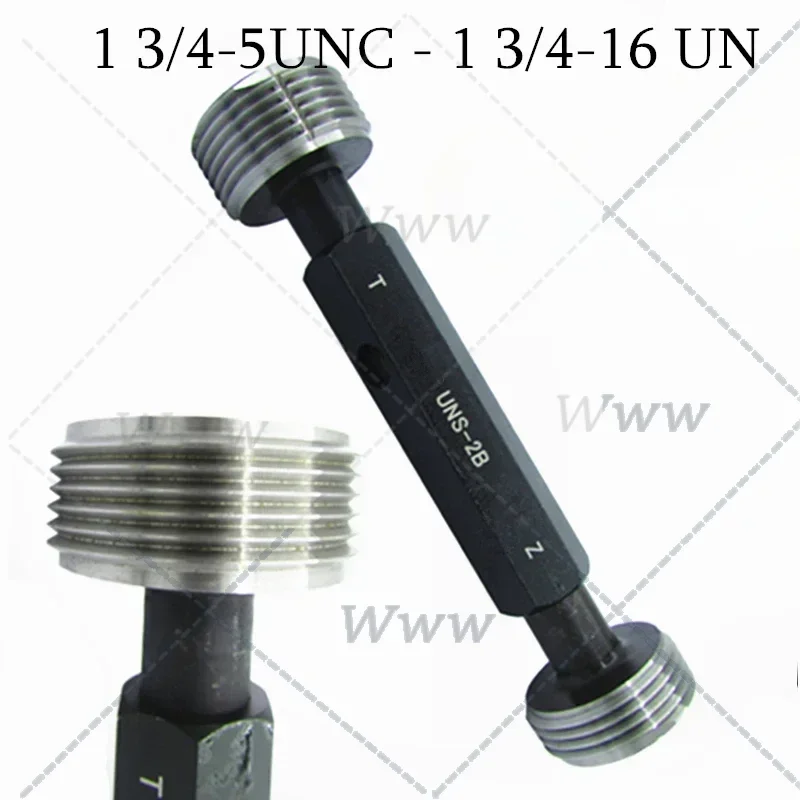 Screw Thread Plug Gauge GO And NOGO 1 3/4-5UNC / 1 3/4-18UNS / 1 3/4-20UN 2B American System Measuring Tools Plain GO NOGO Gages