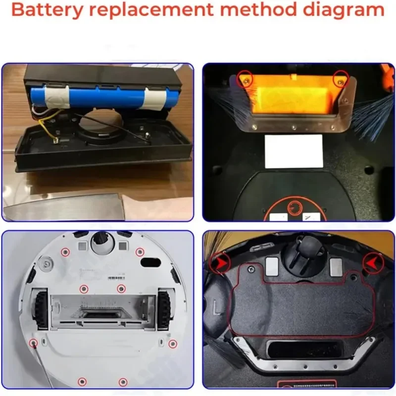 Imagem -05 - Bateria de Substituição para Cecotec Conga Robot Aspirador de pó 14.4v 3500mah 3090 3091 3092 1690 1890 2090 2290 Acessórios