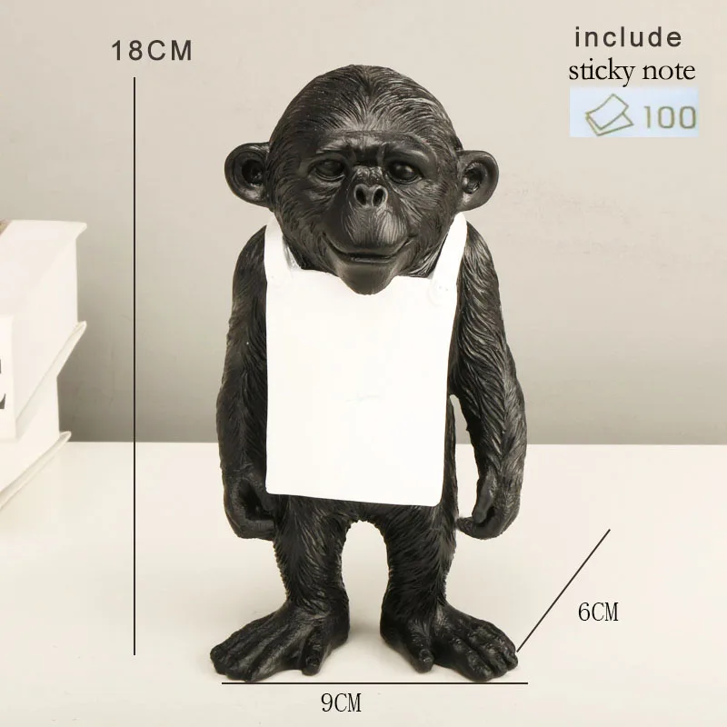Banksy Monkey Gorilla Harz Statue Skulptur Street Art Handwerk Schreibtisch Figuren für Inneneinrichtung Heimdekoration Zubehör – Detail 5
