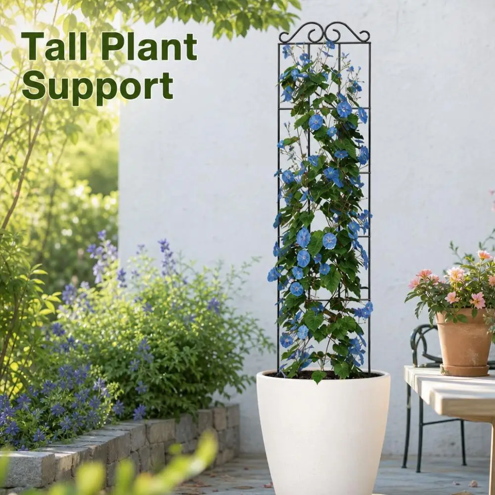 Garden Trellis for Climbing Plants Rustproof Garden Obelisk Flowers Stand Plant Garden Accessories