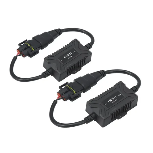Imagen 1 del producto H4 H7 H11 H13 9005/9006/9012 LED Canbus bombilla antisintilla decodificador de errores adaptador cancelador de resistencia para luz antiniebla de faro de coche