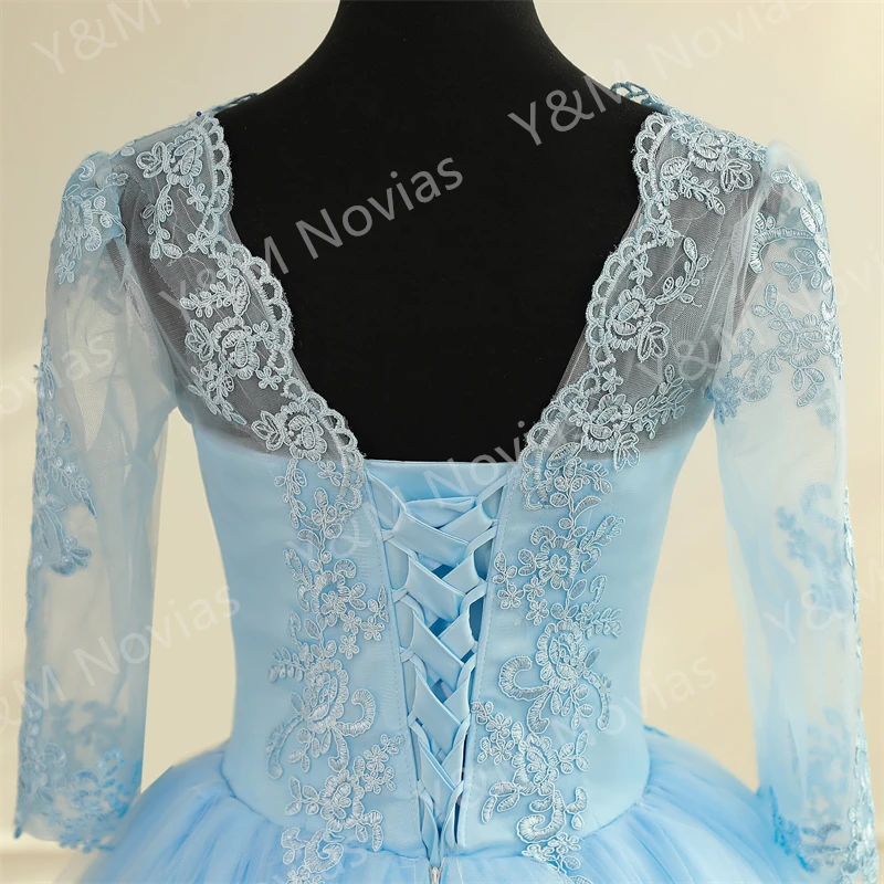 Customized any Color Long Sleeve V Neck Classic Wedding Dress 2026 Lace Vintage For Bridal Modest Wedding Bride Ball Gown