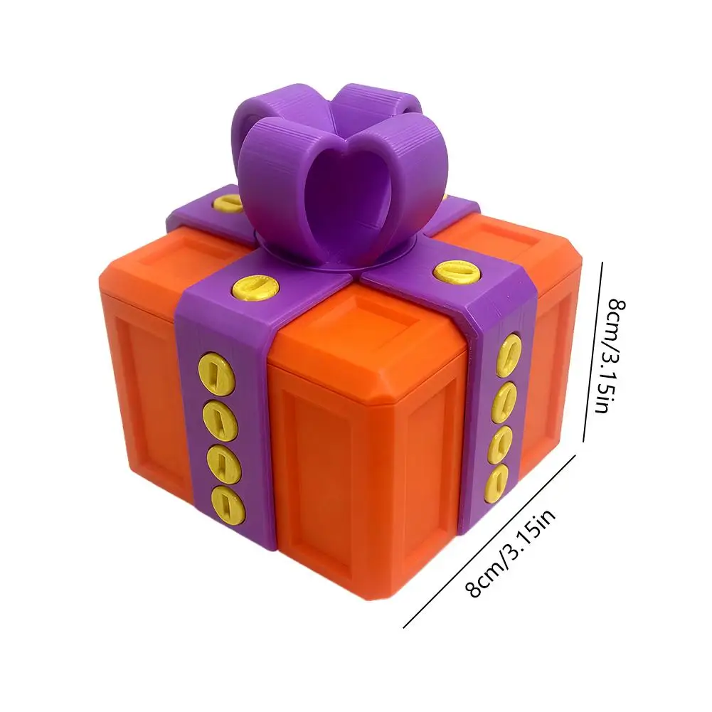 8 سنتيمتر ثلاثية الأبعاد مطبوعة صندوق هدايا مزعج سطح المكتب زخرفة المزحة هدية الإجهاد الإغاثة تمثال التصميم الإبداعي 2026 هدية مضحكة