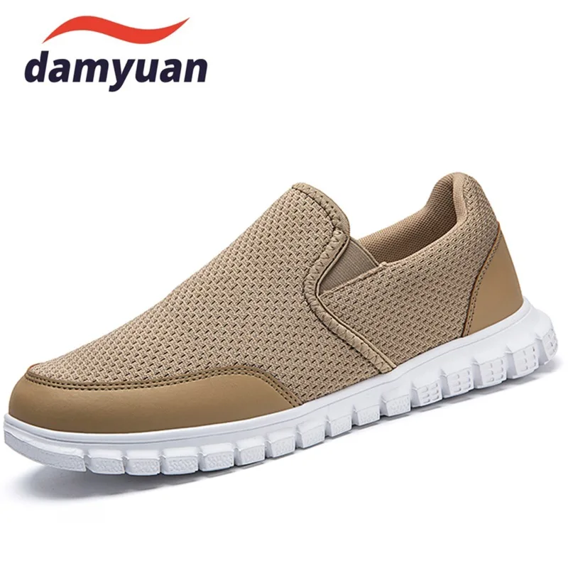 

Классические мужские удобные лоферы, легкая прогулочная обувь с противоскользящей резиновой подошвой, дышащая повседневная деловая обувь, размер 39-46