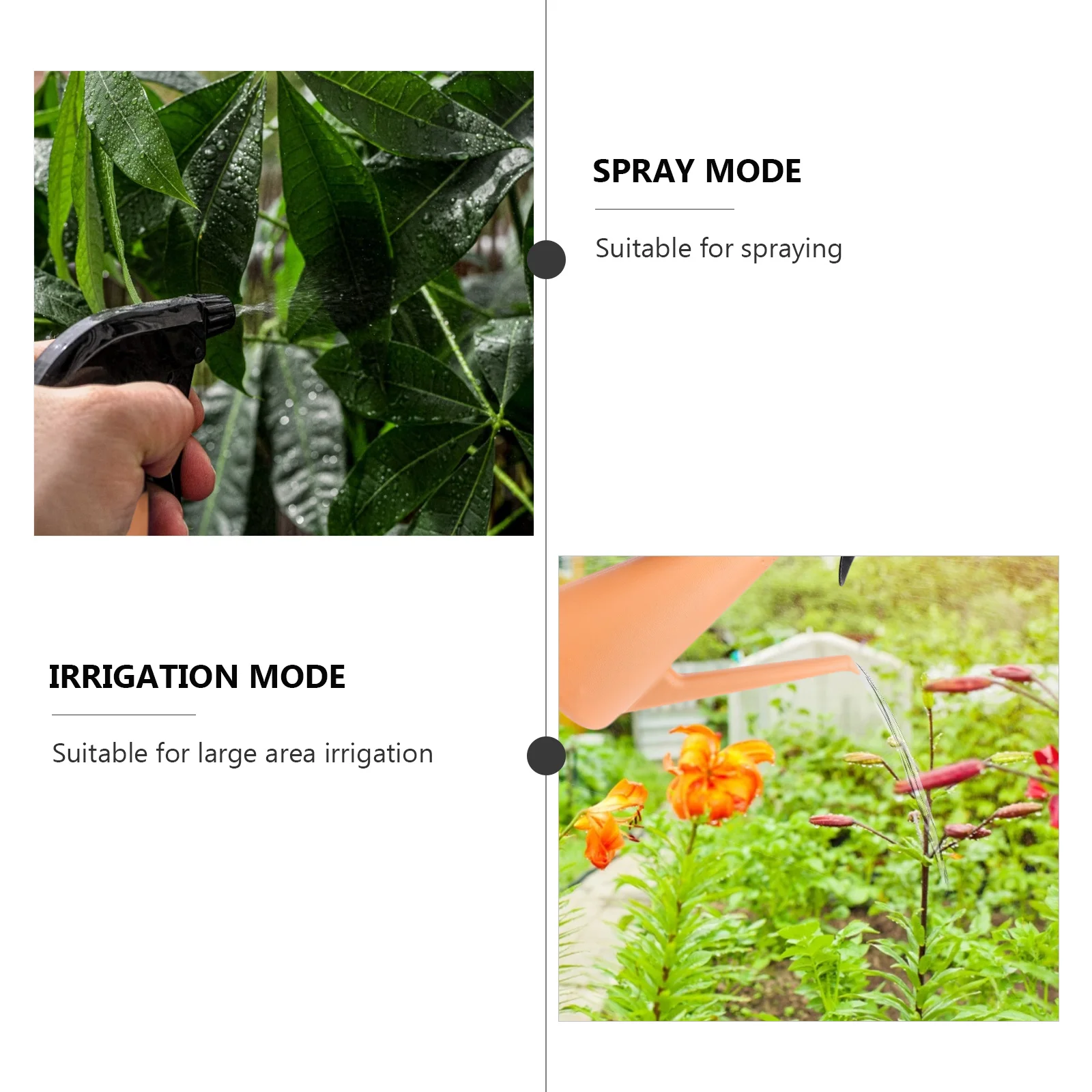 

1Pcs Durable Plastic Watering Can Sprayer Dual-Purpose Atomization and Water Column Large Capacity Gardening Tool