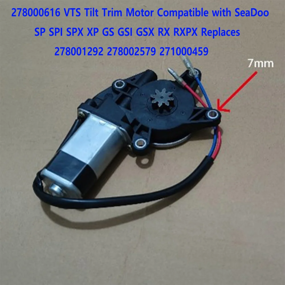 278000616 VTS Tilt Trim Motor Compatible with SeaDoo SP SPI SPX XP GS GSI GSX RX RXPX Replaces 278001292 278002579 271000459