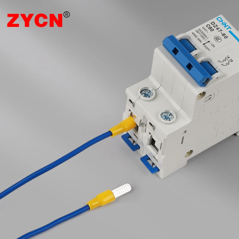 Kupfer Leistungsschalter Stecker Pin Kabelschuh Mantel Einsatz Crimp Terminal Luft Schalter Stecker C45-1,5 2,5 4 6 10 16 25 35 50 70 mm2 – Detail 4
