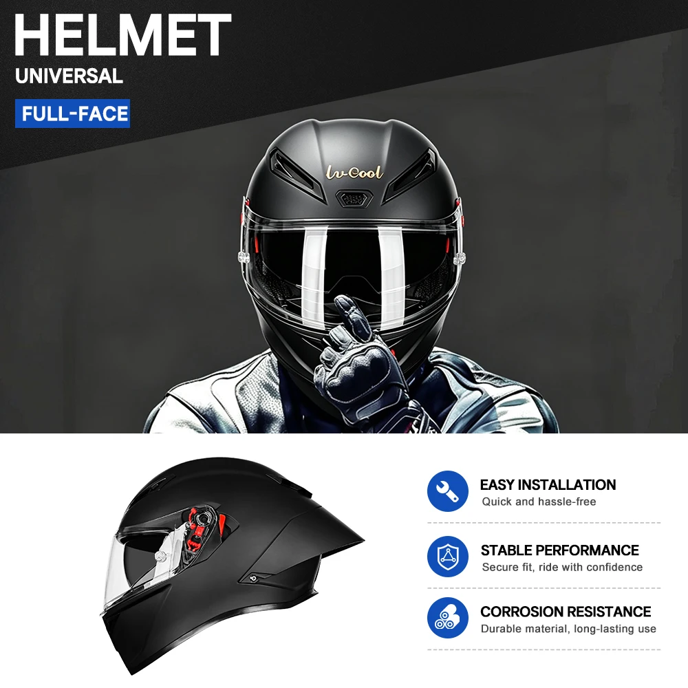 Flip Up Motorcycle Helmet Full Face Dual Lens Off-road Racing Helmet Cascos Para Moto Universal Motorbike Helmet