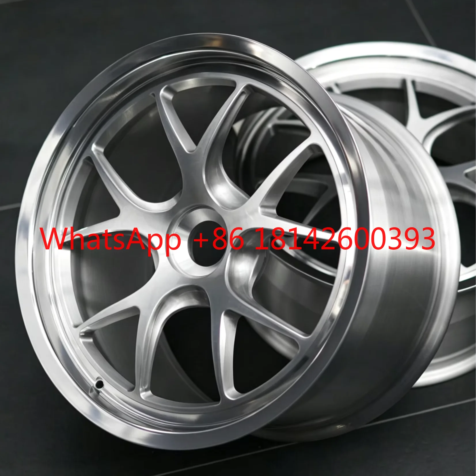 Silver Alloy Car Wheel Rim Set for Passenger Vehicles-Durable Lightweight Construction Stylish Modern Spoke Design