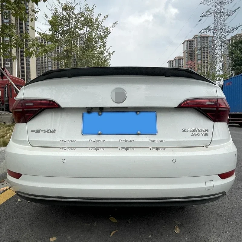 R Style ABS Plastic Rear Trunk Lip Spoiler Car Accessories For Volkswagen VW Jetta MK7 2019 2020 2021 2022 2023