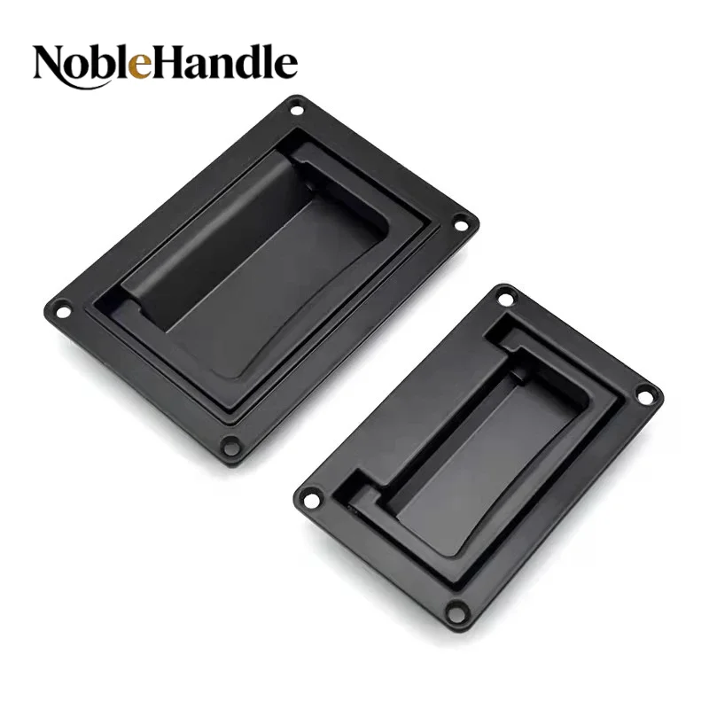 Hidden Folding Panel Pull Handle, Industrial Recessed Cabinet Door Drawer Handle, Furniture Hardware for Kitchen Storage Cabinet