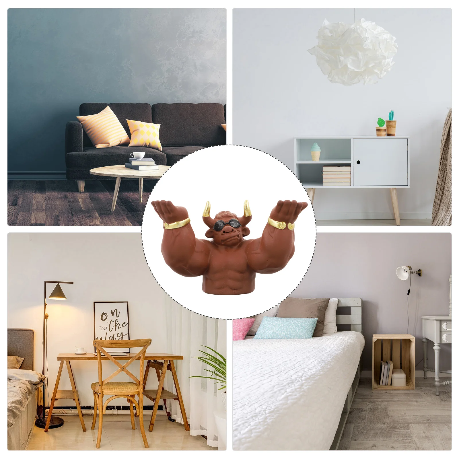 

Ceramic Calligraphy Pen Holder Ox Pattern Brush Rest for Ink Brush Pen Rack Writing Tool Organizer Stand Storage