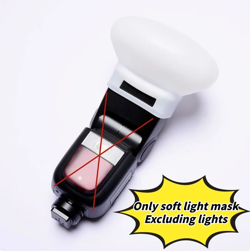1Pcs Diffuser Bounce Dome Soft Silicone Flash Cap For Nikon Olympus Fujifilm Panasonic Yongnuo Speedlite