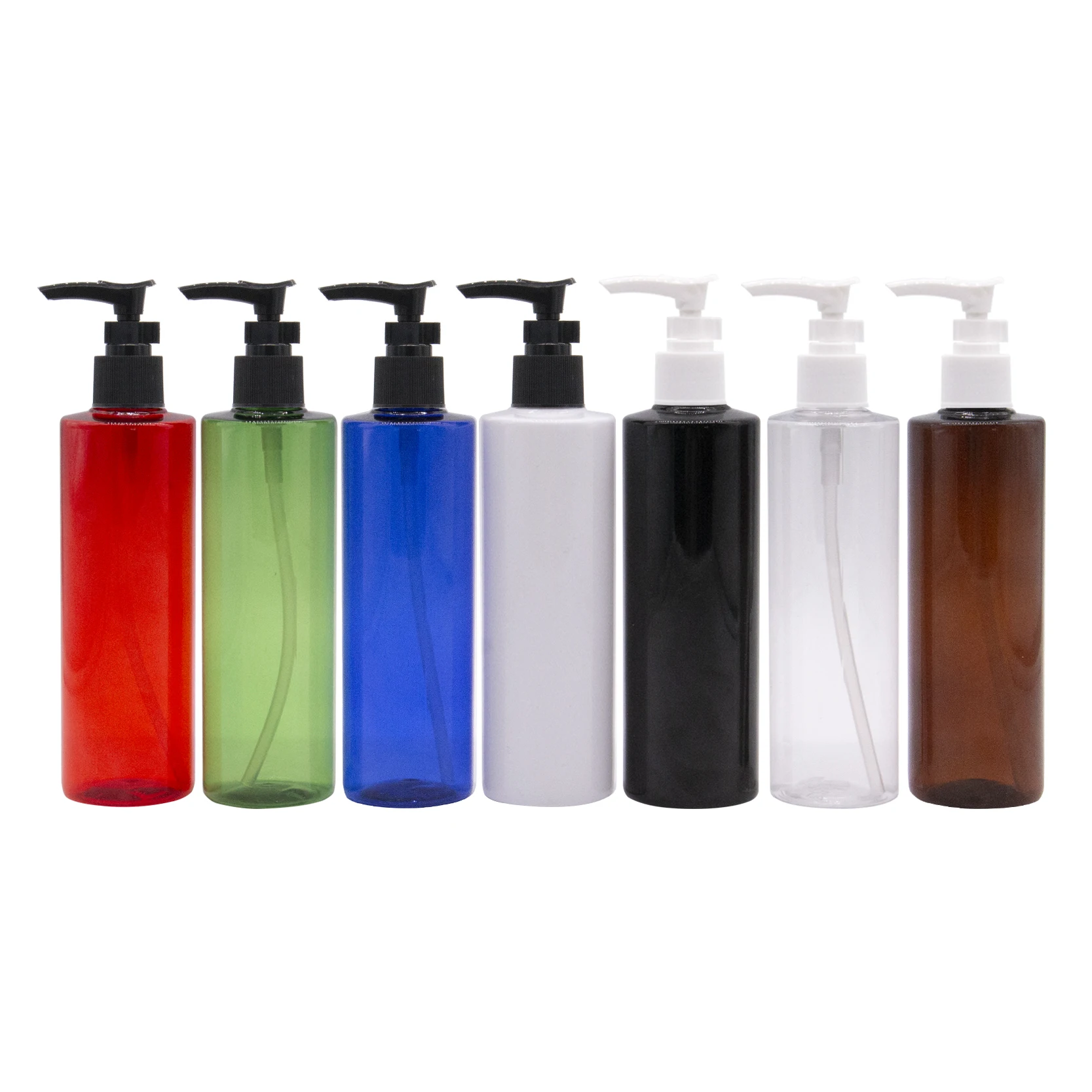 250ml X 25 Beautiful Blue Color Bayonet Lotion Pump Container, Shower Gel Shampoo Liquid Soap Dispenser Bottle Wholesale White