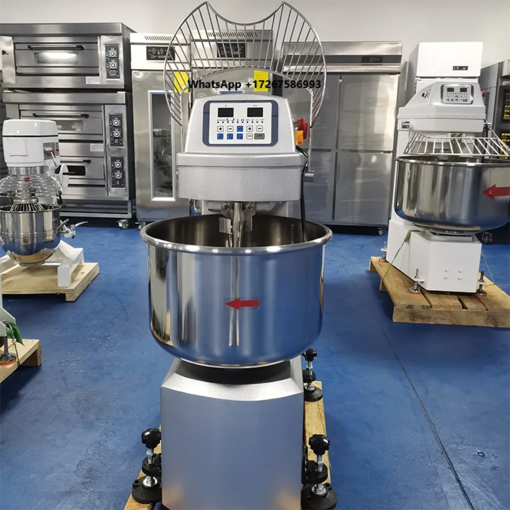Commercial Variable Frequency Silent Double Action and Double Speed Dough Mixer 10/15/25kg Capacity Blender
