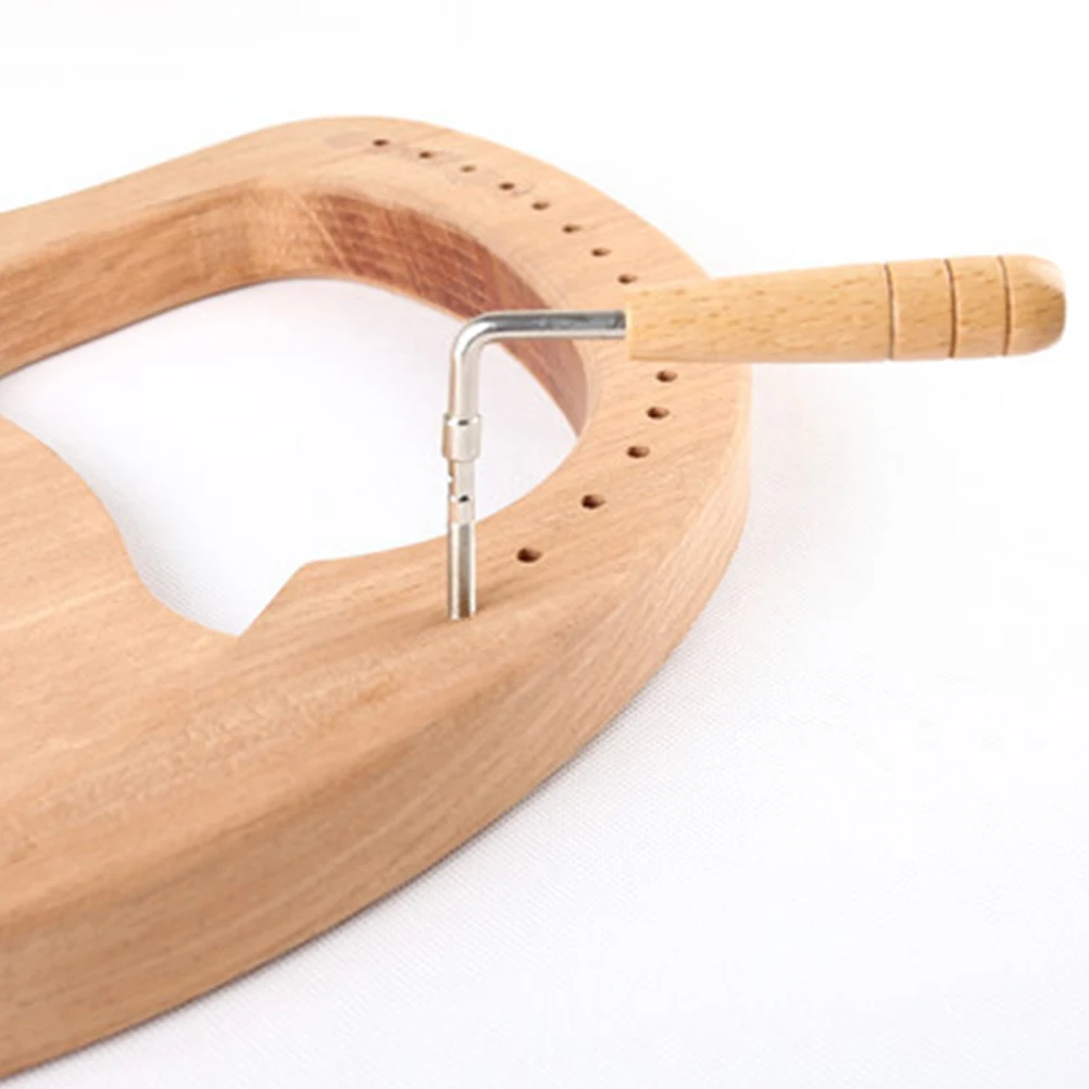 

2 Pcs Tuning Wrench Wooden Handle Wrench Durable Wear Resistant Strong Musical Instrument Accessory Harp Tool Strings Adjust