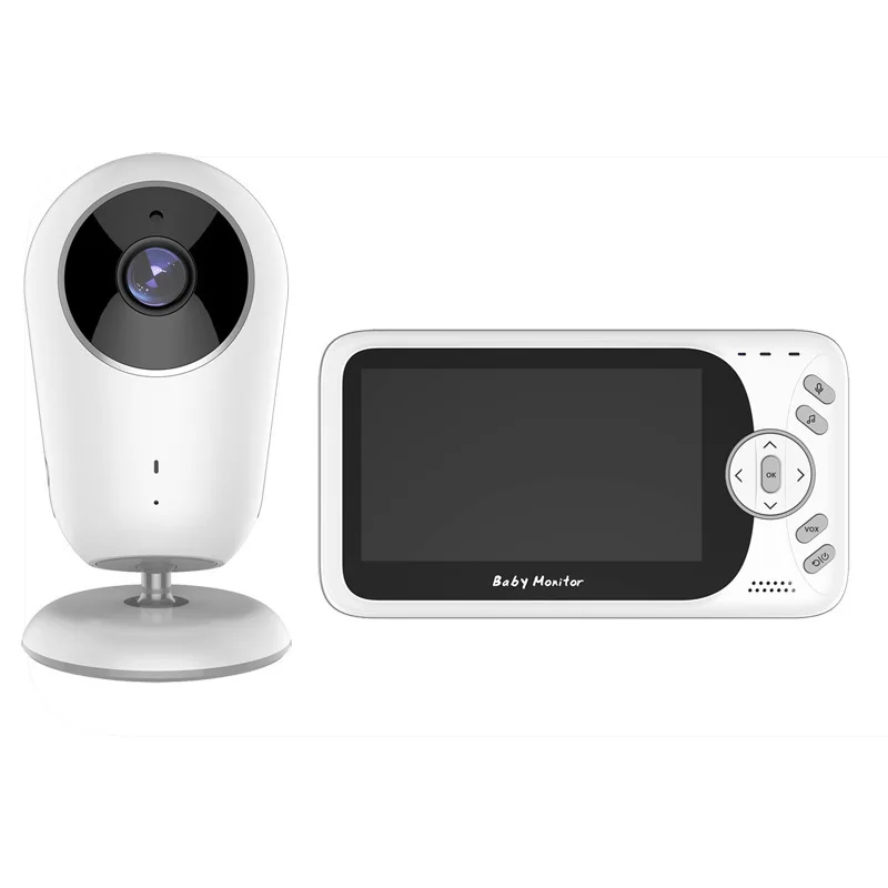 VB608 baby monitor two-way voice with night vision temperature measurement baby walkie-talkie wireless 4.3 inch baby monitoring