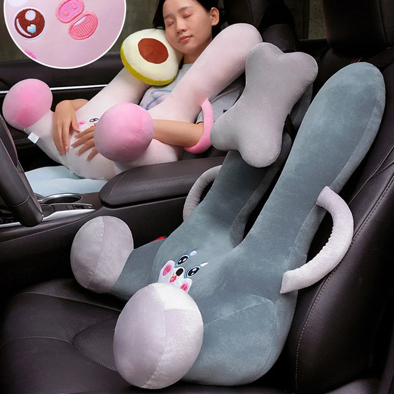 

New Children Sleep Headrest Pillow Nap Shoulder Belt Cushion Neck Cover Set Travel Accessories For Car Train Airplane Pillow
