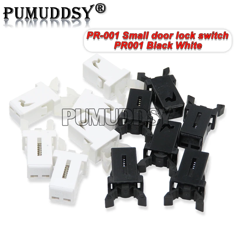 PR-001 kleine tür schloss schalter schloss für ms klimaanlage set top box tv evd dvd tür abdeckung schwarz weiß 10 teile/los