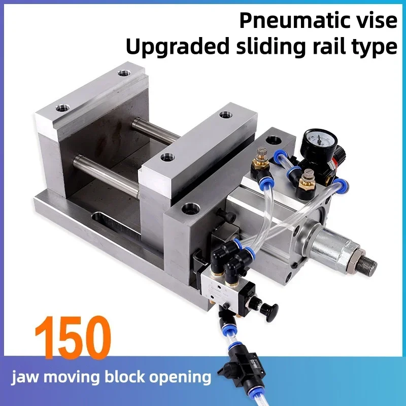 Pneumatic Vise High Precision CNC Double Strength Dynamic Vise Machine with Flat Mouth Pliers Machining Center Fixture