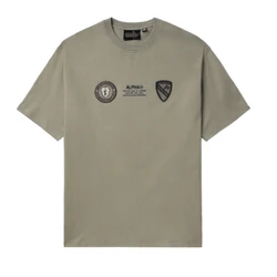 Alpha Industries Heren Amerikaanse trend Militaire stijl Los T-shirt met korte mouwen Paar Herfst en winter Irak Coëfficiënt