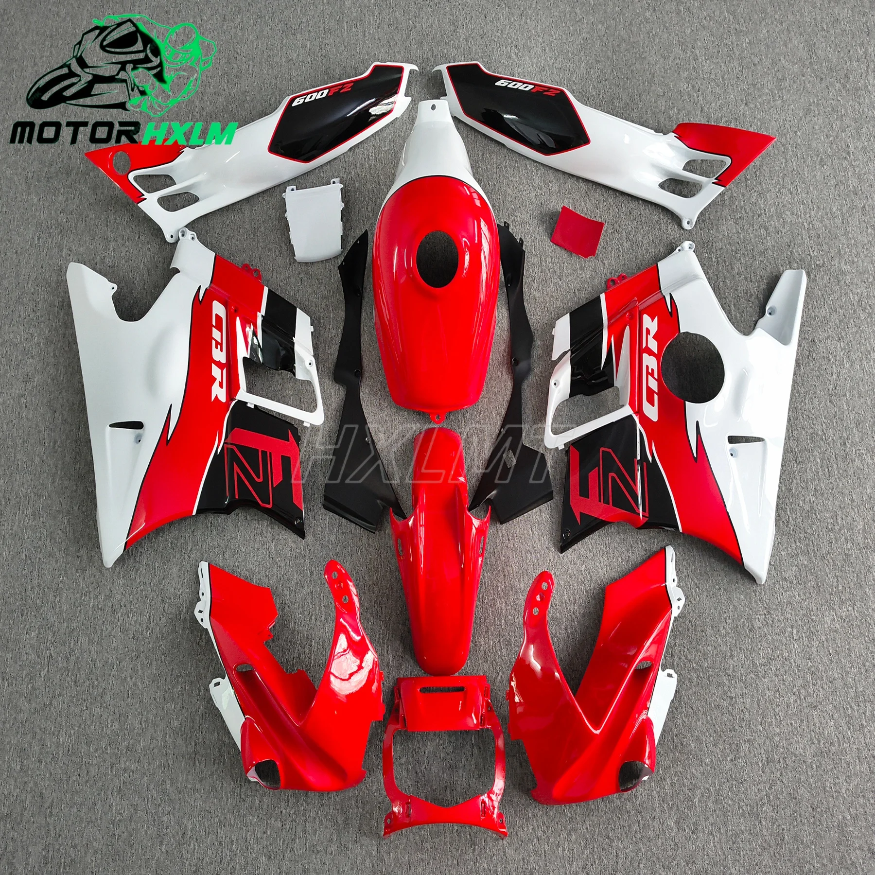 For CBR600F2 1991 - 1994 Plastic Fairings 1992 CBR 600 F2 Full Body Kits 1993 For Honda Cbr600 Fairing Kit