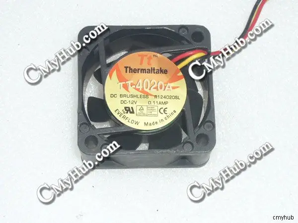 For Tt Thermaltake TT-4020A R124020SL DC12V 0.11A 4020 4CM 40mm 40x40x20mm 3Pin Cooling Fan TT-4020A R124020SL