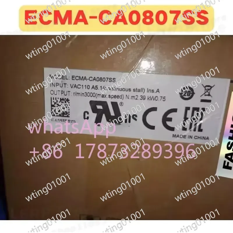 for ECMA-CA0807SS High Precision Servo Motor Genuine Replacement Part Industrial Automation Component Reliable Performance