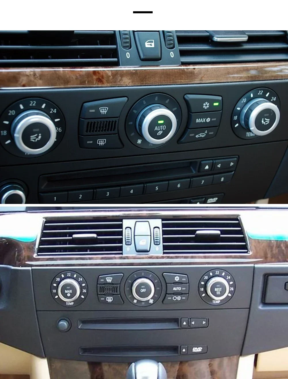 Schalter knopf der Klimaanlage zentrale Steuer knopf abdeckung für BMW 5er E60 E61 61319250196 – Detail 8