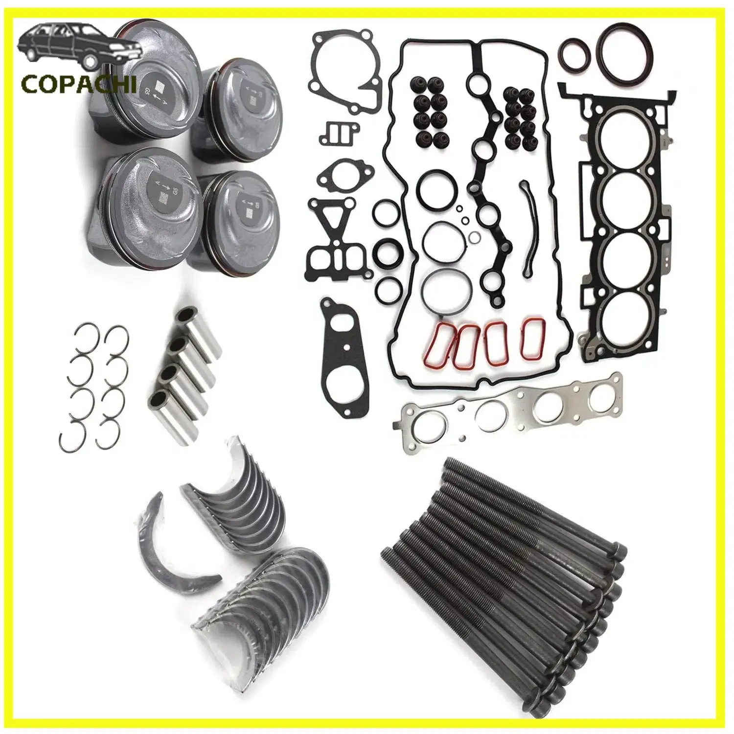 1Set G4KJ 2.0 2.4L Engine Rebuild Kit 2102025120 For Kia OPTIMA SORENTO Hyundai SONATA 223202C400 230402G500 234102G500 Car Part