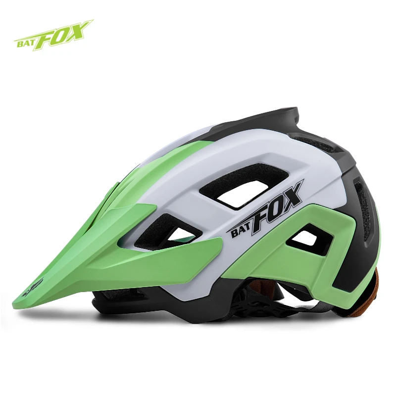 Batfox capacete profissional de mountain bike, unissex, modelo adulto, proteção de segurança robusta, capacete de ciclismo integrado