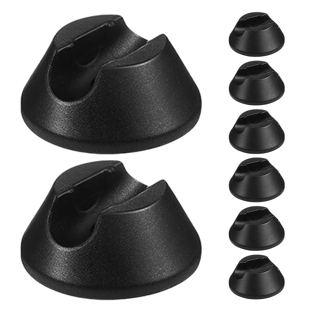 8Pcs Anti-Slip Slot Rubber Chair Leg Floor Protectors Chair Sliders for Hardwood Floors Scratch Prevention Noise Reduction